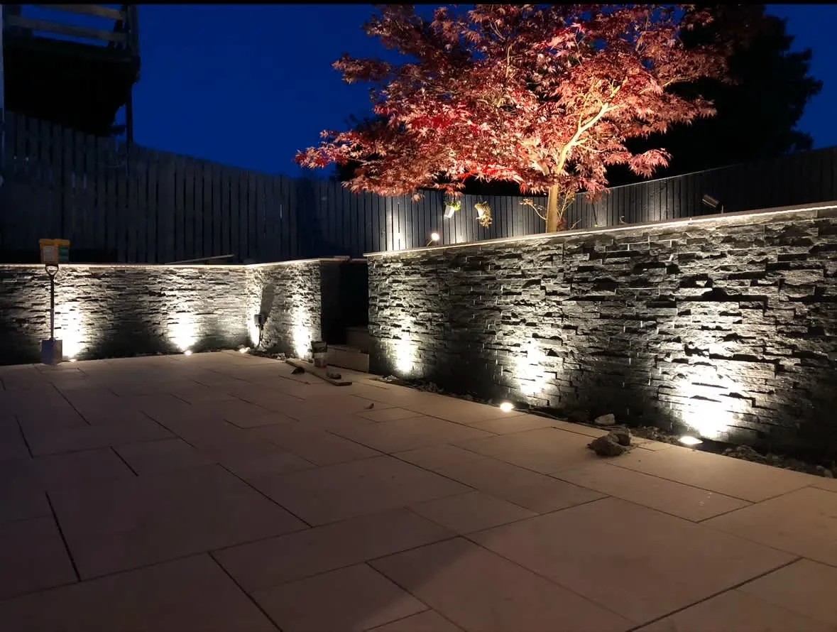 Domestic Exterior Lighting Installation In Livingston